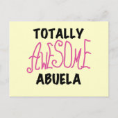 Total fantastische Abuela rosa T-Shirts und Postkarte (Vorderseite)