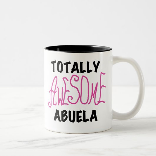 Total fantastische Abuela rosa T-Shirts und Zweifarbige Tasse (Rechts)