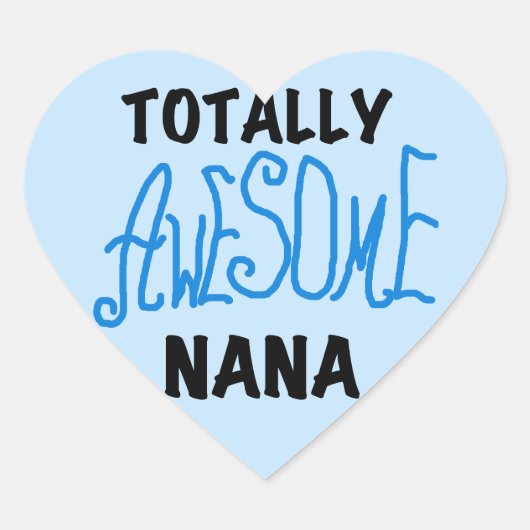 Total fantastische blaue T - Shirts und Geschenke Herz-Aufkleber (Vorderseite)