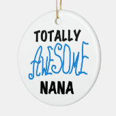 Total fantastische blaue T - Shirts und Geschenke Keramik Ornament (Links)