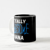 Total fantastische blaue T - Shirts und Geschenke Zweifarbige Tasse (Vorderseite Links)