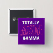 Total fantastische Gamma-Rosa-T-Shirts und Button (Vorne & Hinten)