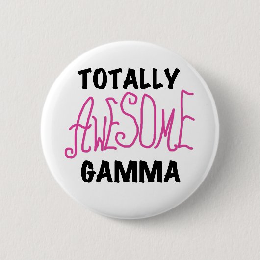 Total fantastische Gamma-Rosa-T-Shirts und Button (Vorderseite)
