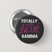 Total fantastische Gamma-Rosa-T-Shirts und Button (Vorne & Hinten)