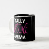 Total fantastische Gamma-Rosa-T-Shirts und Zweifarbige Tasse (Vorderseite Links)