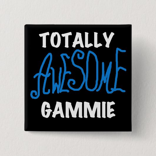 Total fantastische Gammie blaue T - Shirts und Button (Vorderseite)