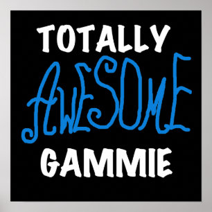 Total fantastische Gammie blaue T-Shirts und Gesch Poster