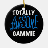 Total fantastische Gammie blaue T - Shirts und Keramikornament (Vorne)