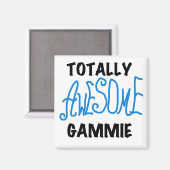 Total fantastische Gammie blaue T-Shirts und Magnet (Vorderseite/Rückseite)