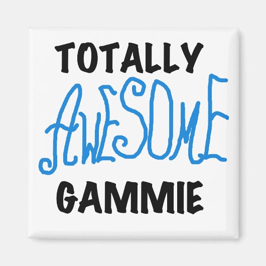 Total fantastische Gammie blaue T-Shirts und Magnet (Vorne)