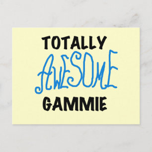 Total fantastische Gammie blaue T-Shirts und Postkarte