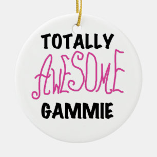 Total fantastische Gammie rosa T - Shirts und Keramik Ornament