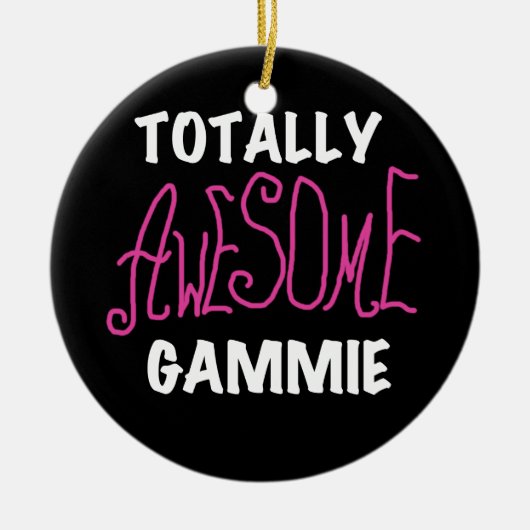 Total fantastische Gammie rosa T - Shirts und Keramik Ornament (Vorne)