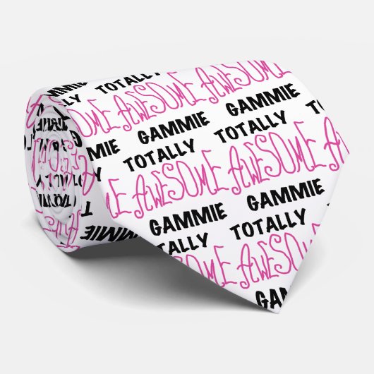 Total fantastische Gammie rosa T - Shirts und Krawatte (Gerollt)