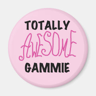 Total fantastische Gammie rosa T - Shirts und Magnet