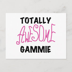 Total fantastische Gammie rosa T - Shirts und Postkarte