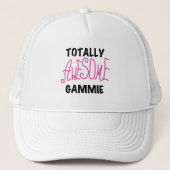 Total fantastische Gammie rosa T - Shirts und Truckerkappe (Vorderseite)