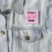 Total fantastische Gramm-Rosa-T-Shirts und Button (Beispiel)