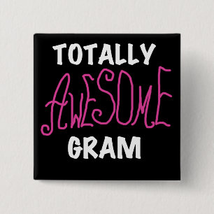 Total fantastische Gramm-Rosa-T-Shirts und Button