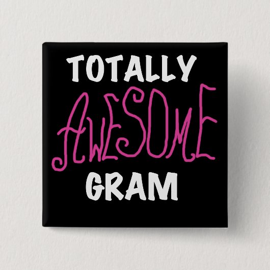 Total fantastische Gramm-Rosa-T-Shirts und Button (Vorderseite)