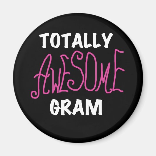 Total fantastische Gramm-Rosa-T-Shirts und Magnet (Vorne)