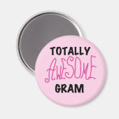 Total fantastische Gramm-Rosa-T-Shirts und Magnet (Vorderseite/Rückseite)