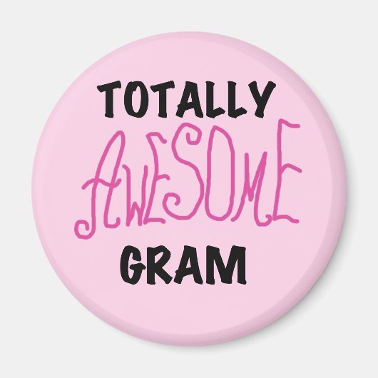 Total fantastische Gramm-Rosa-T-Shirts und Magnet (Vorne)
