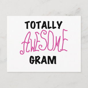 Total fantastische Gramm-Rosa-T-Shirts und Postkarte