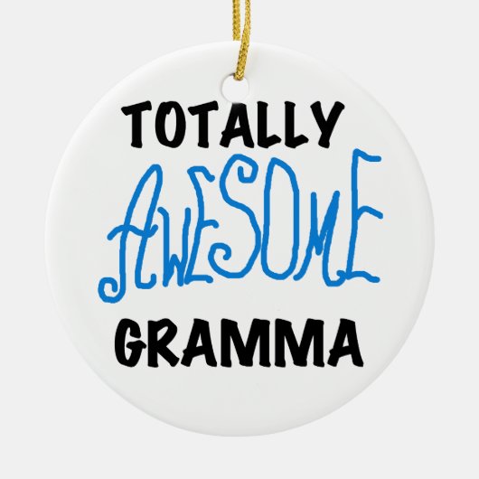 Total fantastische Gramma blaue T-Shirts Geschenke Keramik Ornament (Vorne)
