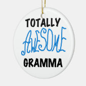 Total fantastische Gramma blaue T-Shirts Geschenke Keramik Ornament (Links)