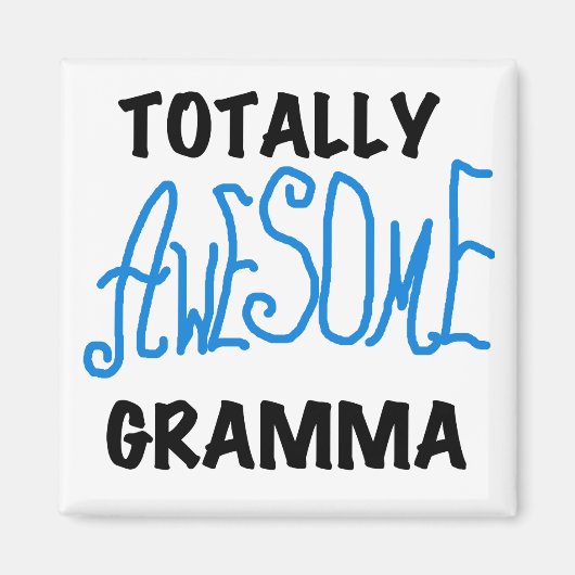 Total fantastische Gramma blaue T-Shirts Geschenke Magnet (Vorne)