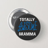 Total fantastische Gramma blaue T - Shirts und Button (Vorne & Hinten)