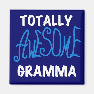 Total fantastische Gramma blaue T - Shirts und Magnet