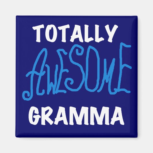 Total fantastische Gramma blaue T - Shirts und Magnet (Vorne)
