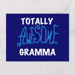 Total fantastische Gramma blaue T - Shirts und Postkarte