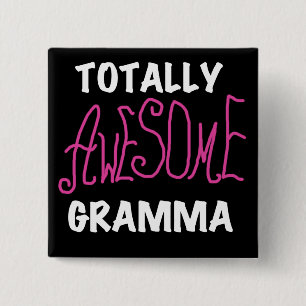 Total fantastische Gramma rosa T - Shirt-Geschenke Button