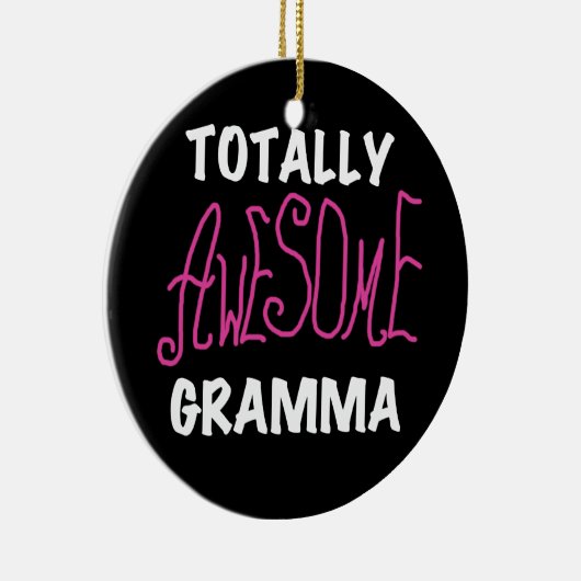 Total fantastische Gramma rosa T - Shirt-Geschenke Keramikornament (Rechts)