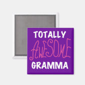 Total fantastische Gramma rosa T - Shirt-Geschenke Magnet (Vorderseite/Rückseite)