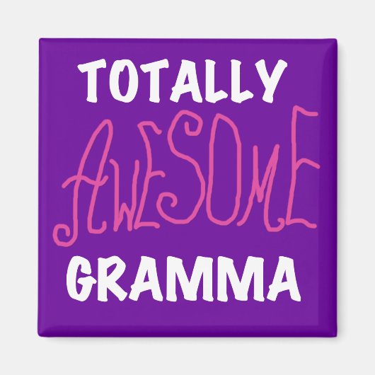 Total fantastische Gramma rosa T - Shirt-Geschenke Magnet (Vorne)