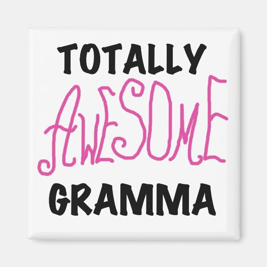 Total fantastische Gramma rosa T-Shirts Geschenke Magnet (Vorne)