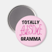 Total fantastische Gramma rosa T-Shirts Geschenke Magnet (Vorderseite/Rückseite)