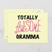 Total fantastische Gramma rosa T-Shirts Geschenke Postkarte (Vorne/Hinten)