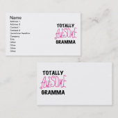Total fantastische Gramma rosa T-Shirts Geschenke Visitenkarte (Vorne/Hinten)