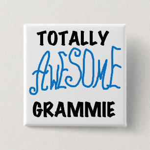 Total fantastische Grammie blaue T - Button