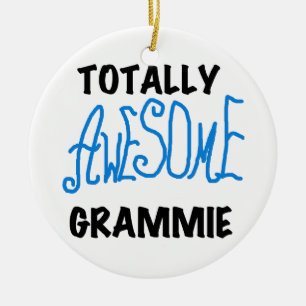 Total fantastische Grammie blaue T - Keramik Ornament