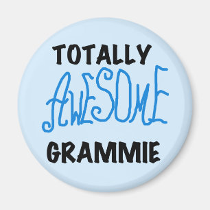 Total fantastische Grammie blaue T - Magnet