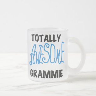 Total fantastische Grammie blaue T - Mattglastasse