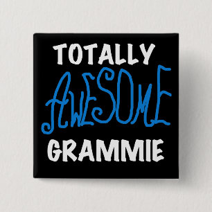 Total fantastische Grammie blaue T-Shirts Button