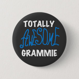 Total fantastische Grammie blaue T-Shirts Button