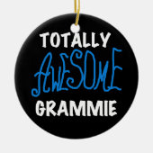 Total fantastische Grammie blaue T-Shirts Keramikornament (Vorne)